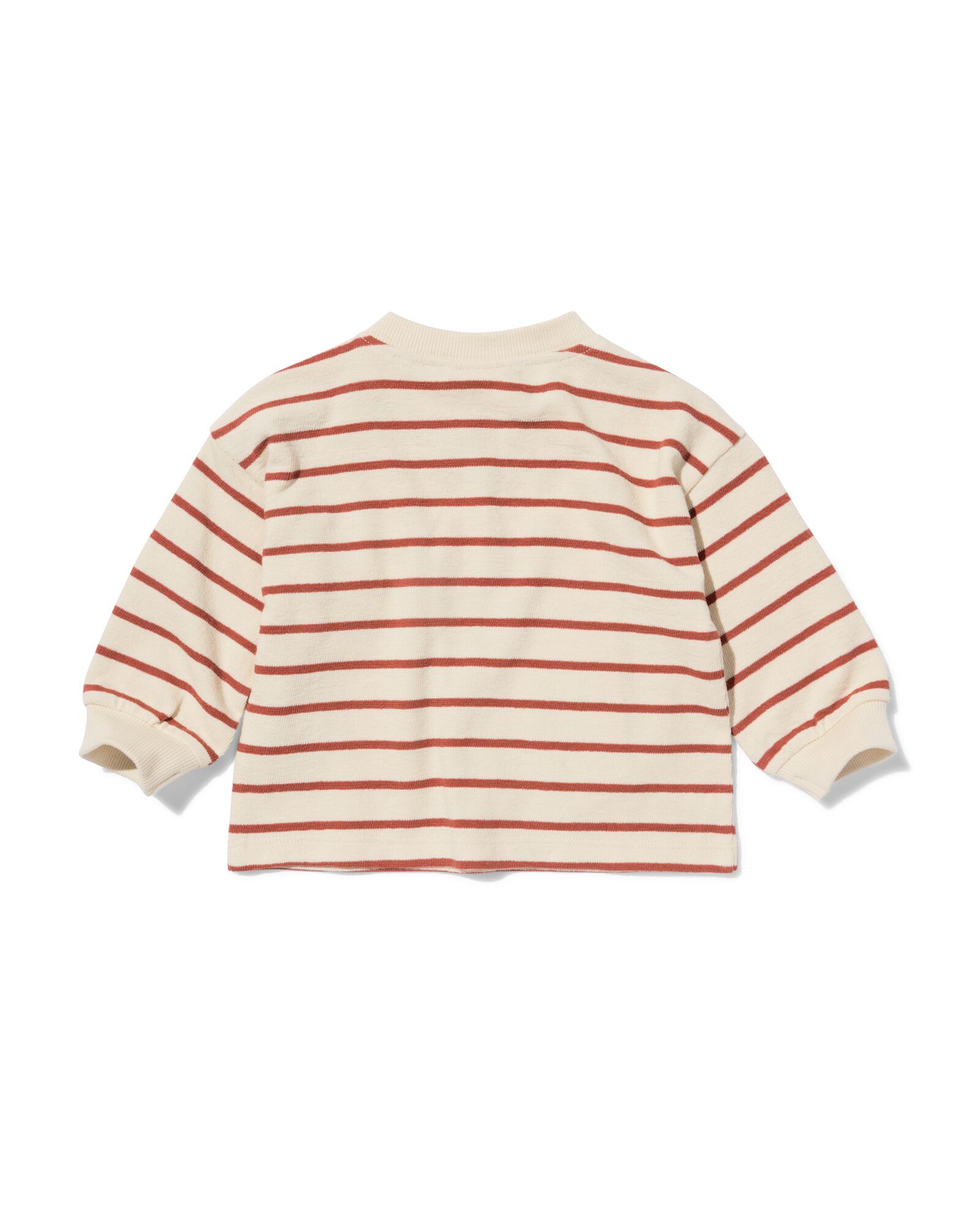 baby T-shirt jersey strepen bruin bruin - 33183070BROWN - HEMA