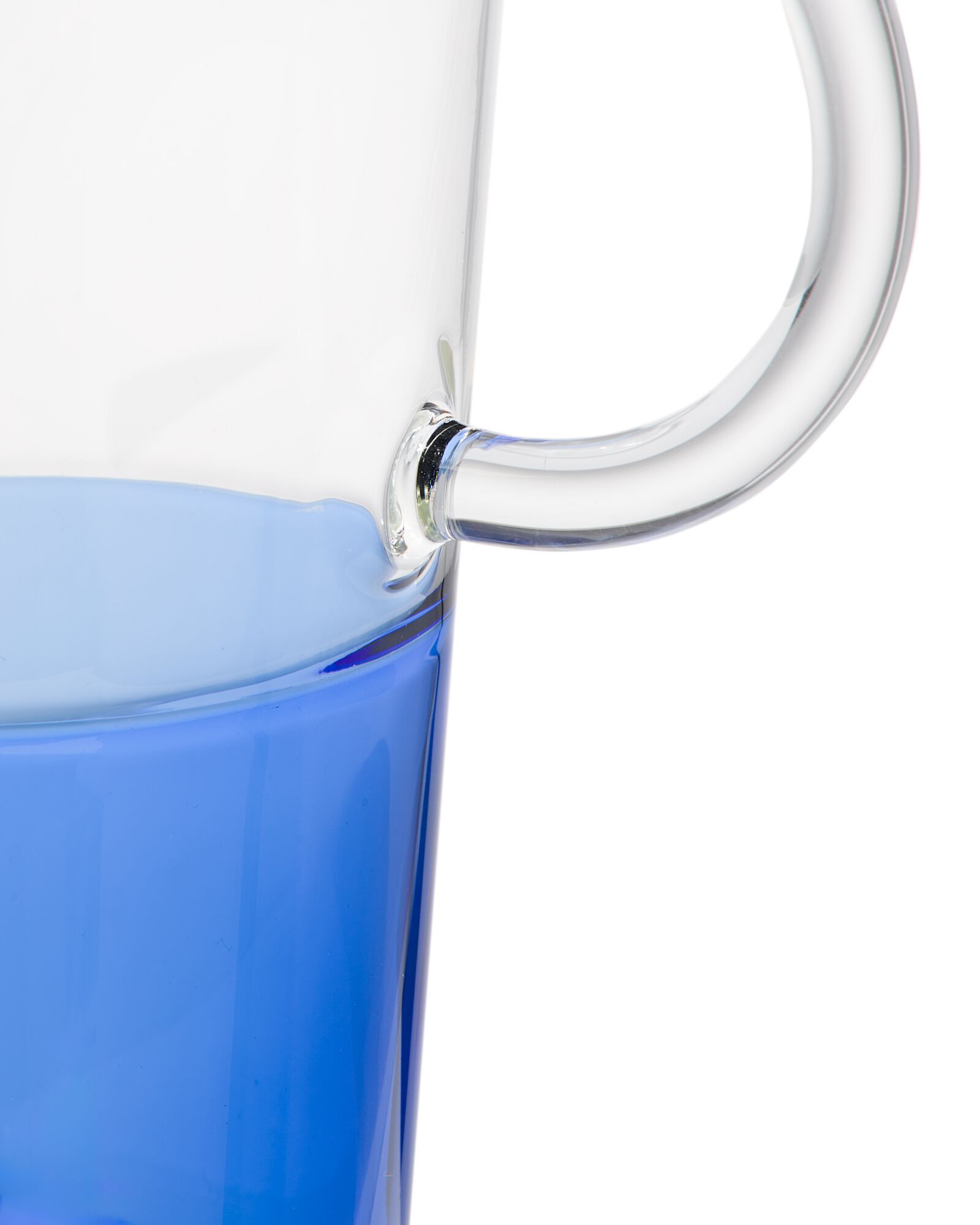 Karaffe, 1.6 Liter, Glas, blau - 9401120 - HEMA