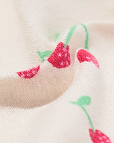 t-shirt nouveau-n&eacute; cerises &eacute;cru &eacute;cru - 33443820ECRU - HEMA