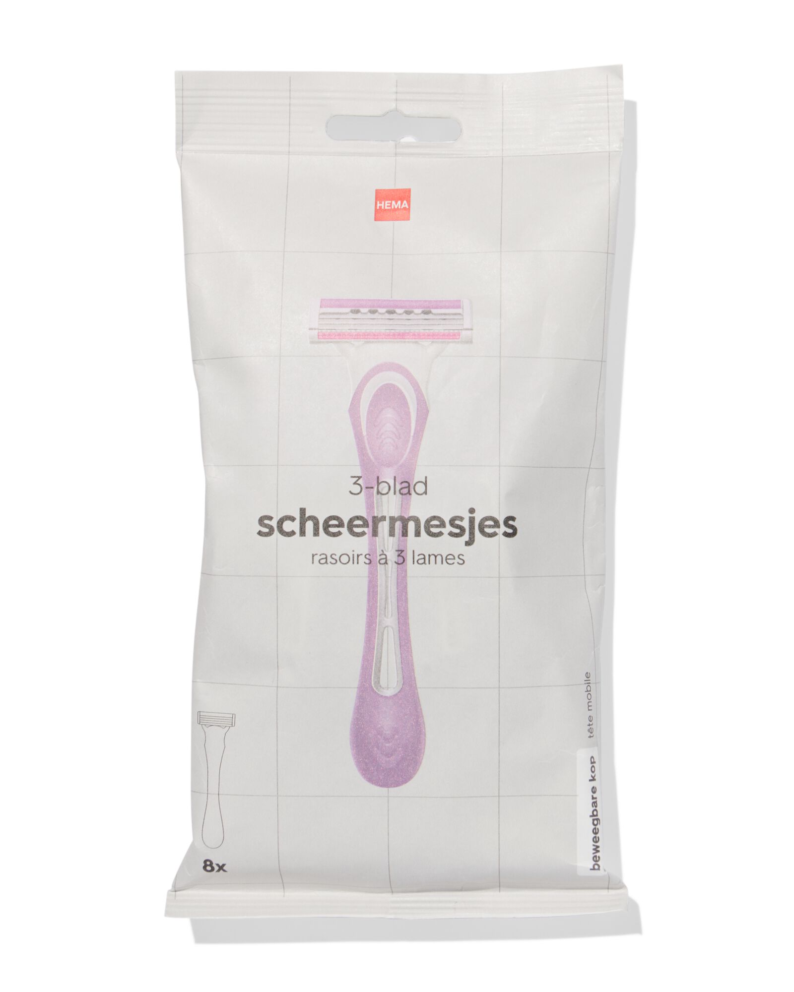 rasoirs 3 lames - Lot de 8 - 11933002 - HEMA