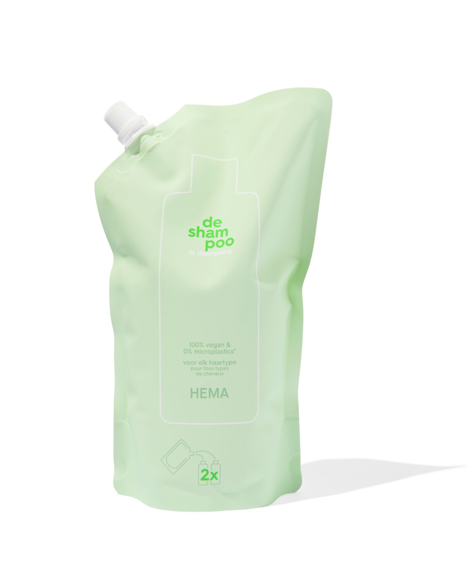 recharge le shampoing tous types de cheveux 600ml - 11000802 - HEMA