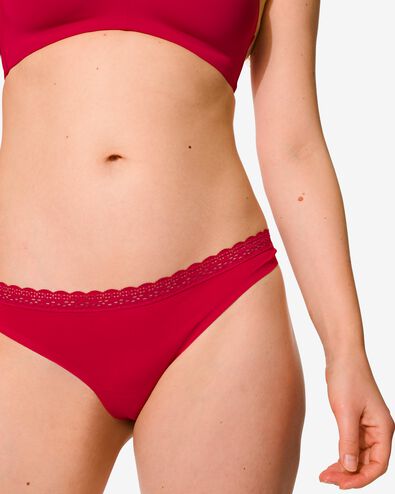 string femme second skin en micro rouge rouge - 19610380RED - HEMA