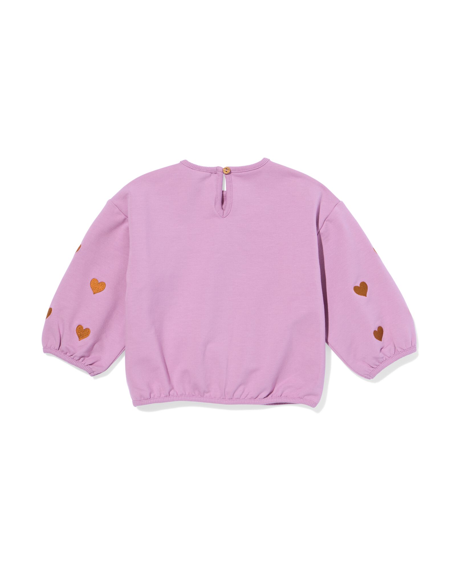 babysweater hartjes paars paars - 33047970PURPLE - HEMA