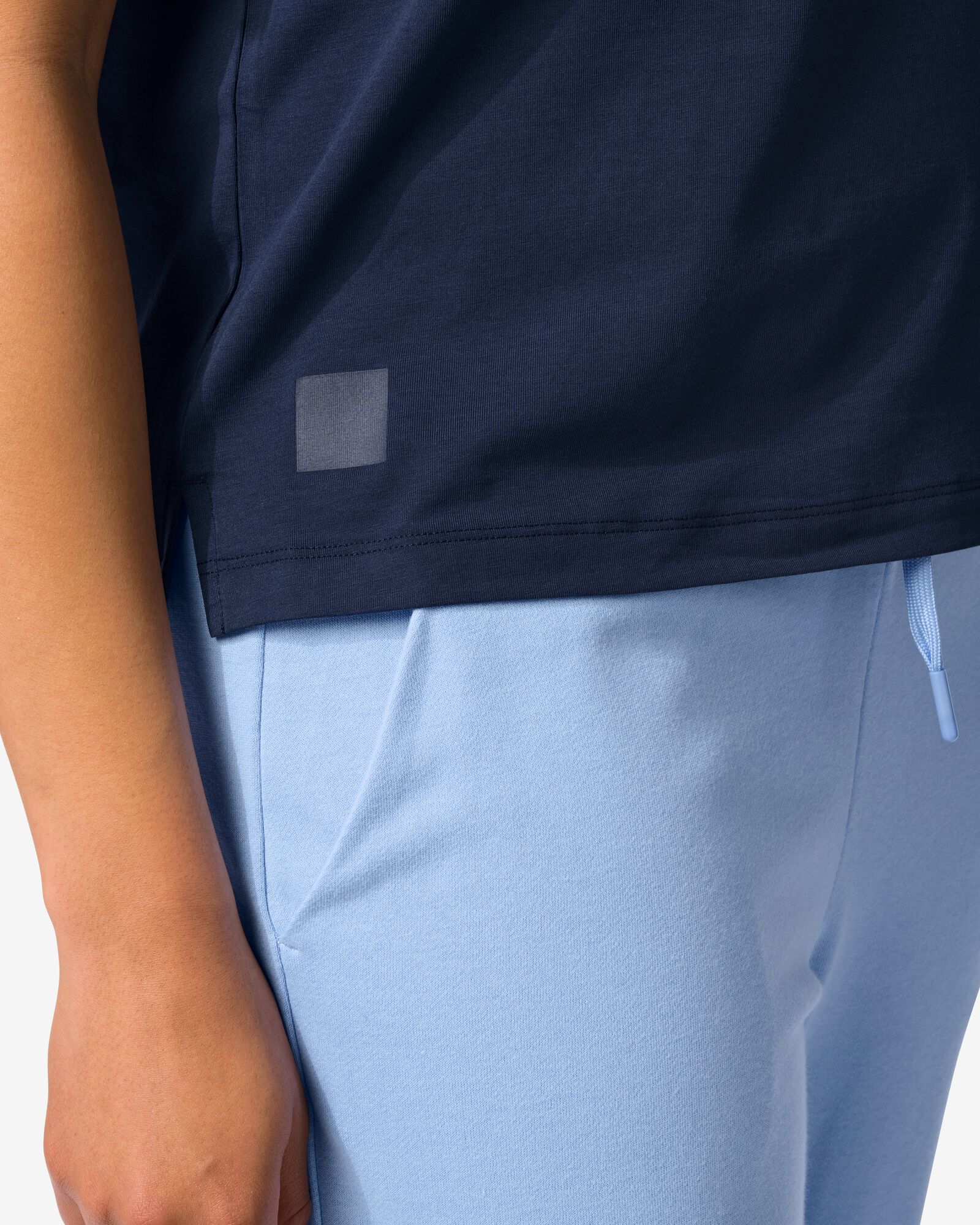 t-shirt femme boxy fit bleu fonc&eacute; bleu fonc&eacute; - 36000394DARKBLUE - HEMA