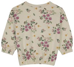 Baby-Sweatshirt, Blumen ecru ecru - 1000029135 - HEMA