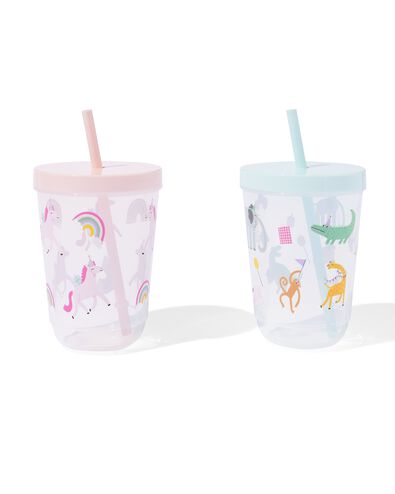 gobelet avec paille - 14250056 - HEMA