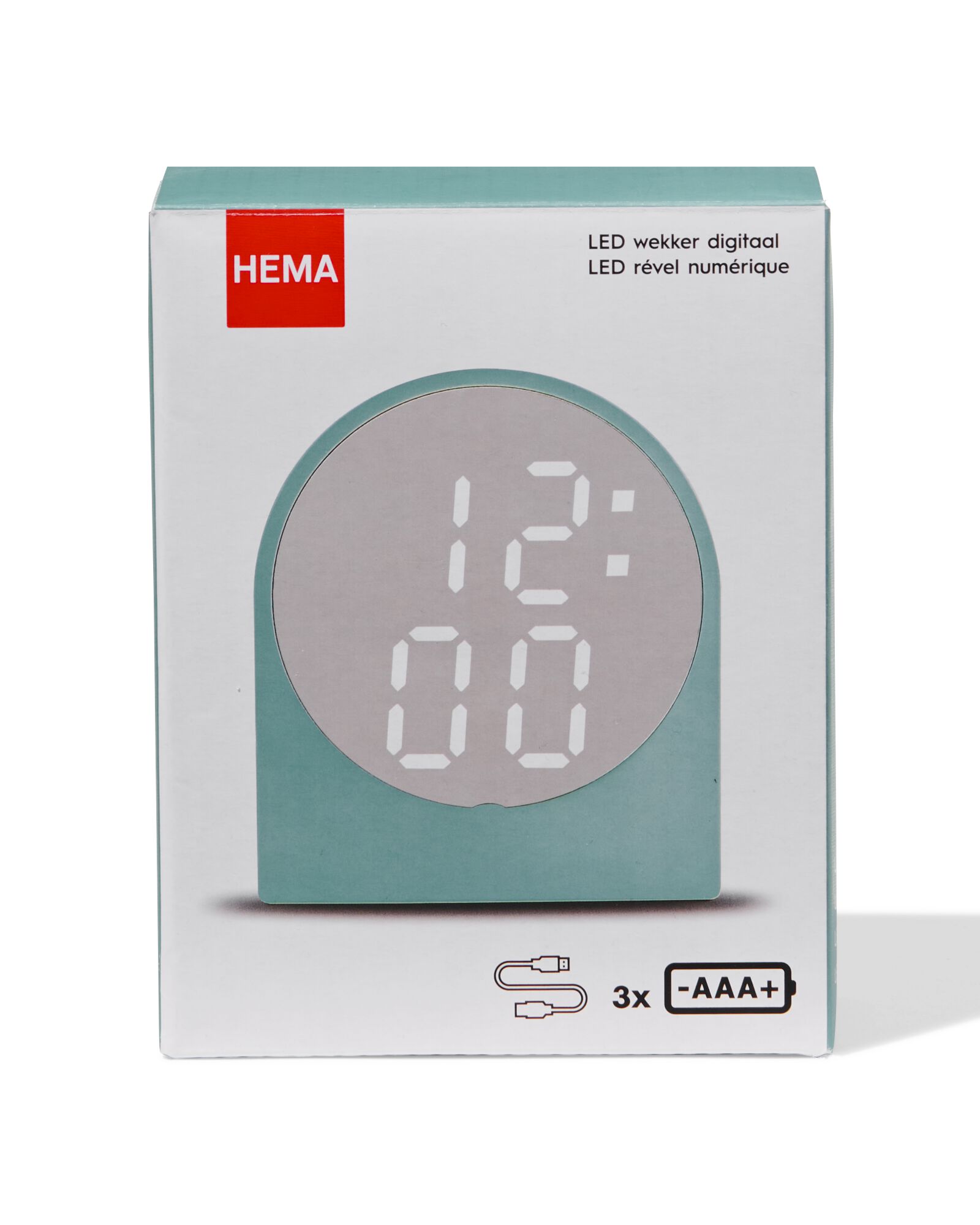 réveil numérique led - 13700003 - HEMA