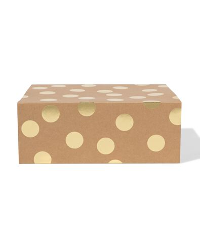 Box, faltbar, 23&nbsp;&times;&nbsp;18&nbsp;&times;&nbsp;9 cm, Kraftpapier - 14710306 - HEMA