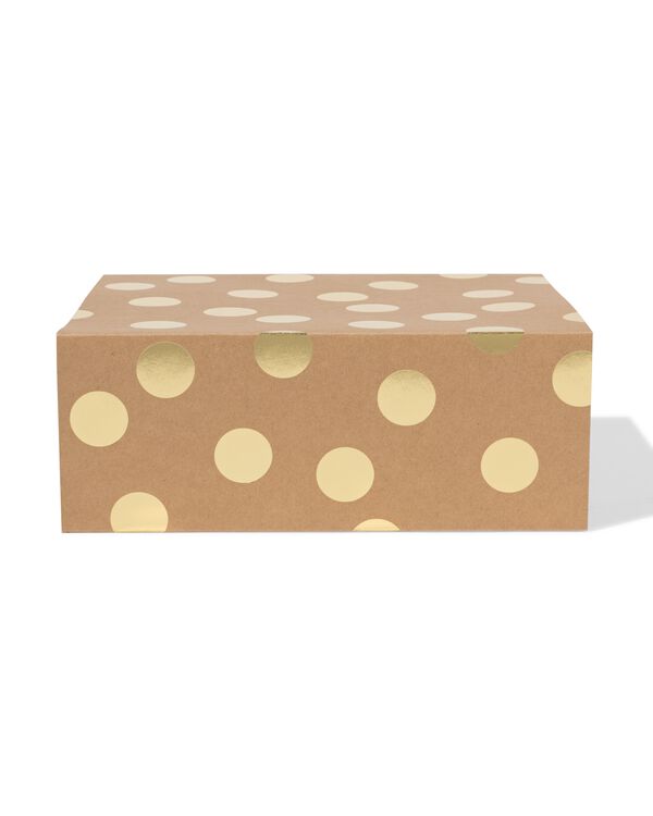 Box, faltbar, 23&nbsp;&times;&nbsp;18&nbsp;&times;&nbsp;9 cm, Kraftpapier - 14710306 - HEMA
