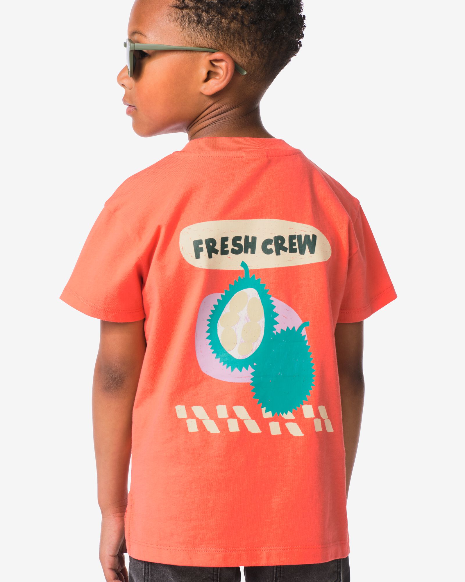 Kinder-T-Shirt, Jackfrucht korallfarben korallfarben - 30720602CORAL - HEMA
