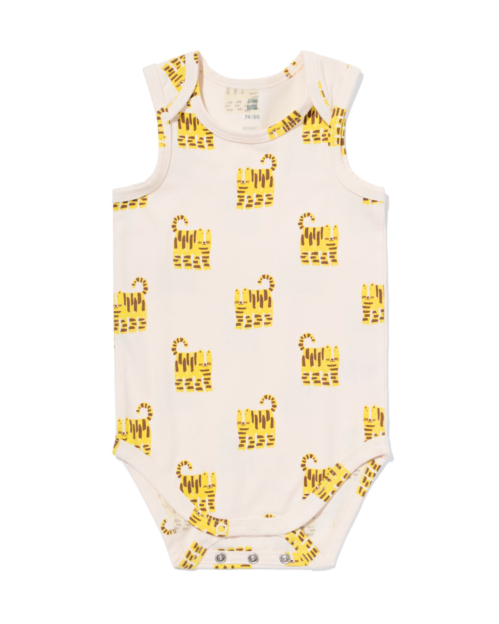 Mitwachsender Baby-Strampler mit Tieren eierschalenfarben eierschalenfarben - 33304760OFFWHITE - HEMA