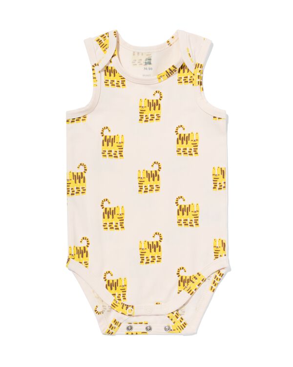Mitwachsender Baby-Strampler mit Tieren eierschalenfarben eierschalenfarben - 33304760OFFWHITE - HEMA