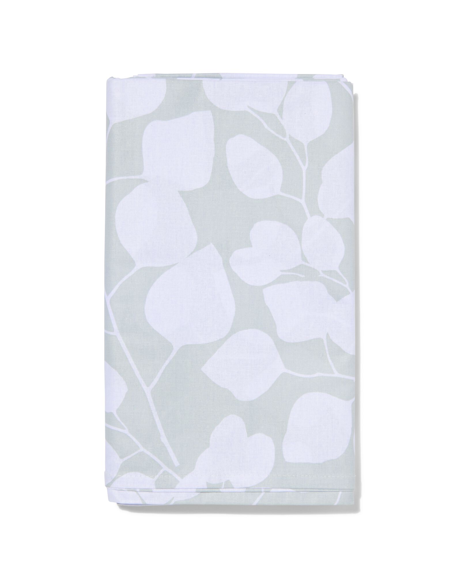 tafelkleed met bladeren 140x240 katoen met coating - 5330005 - HEMA