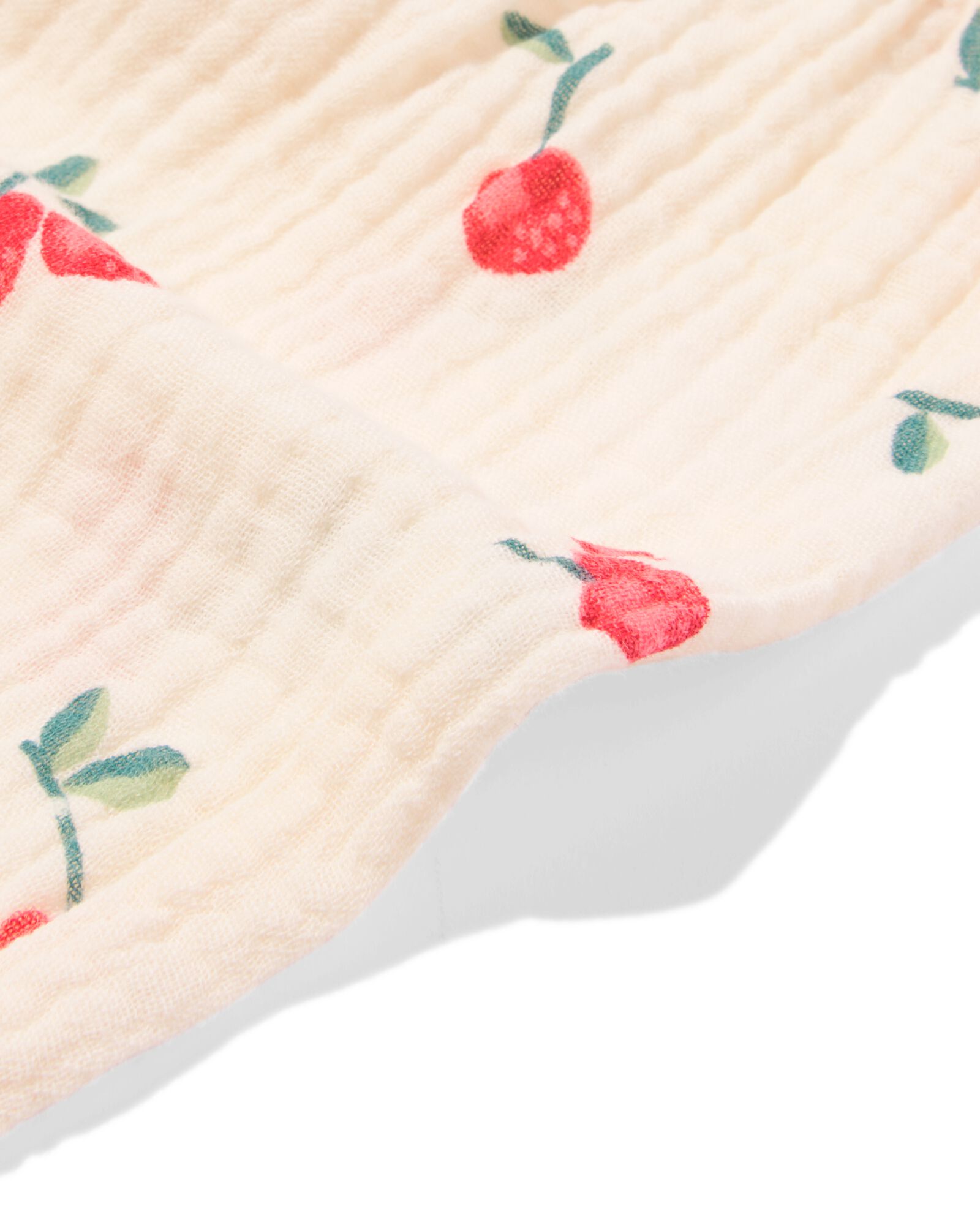 pantalon nouveau-n&eacute; mousseline cerises &eacute;cru - 33419620ECRU - HEMA