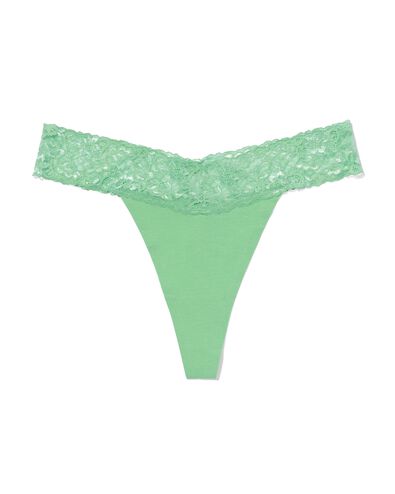 string femme coton avec dentelle vert vert - 19630145GREEN - HEMA