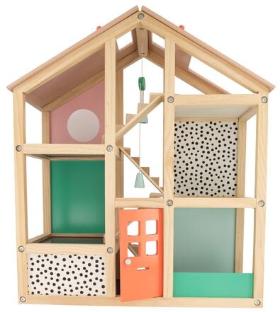 Holz-Puppenhaus, möbliert, 52 x 24 x 61.5 cm - 15130100 - HEMA