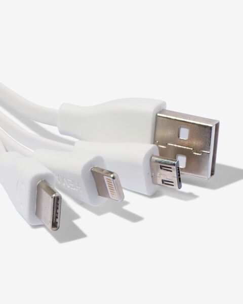 câble chargeur USB micro-USB, 8 broches et de type C. - 39630063 - HEMA