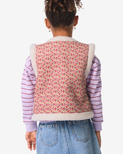 gilet enfant teddy fleurs &eacute;cru &eacute;cru - 30840270ECRU - HEMA