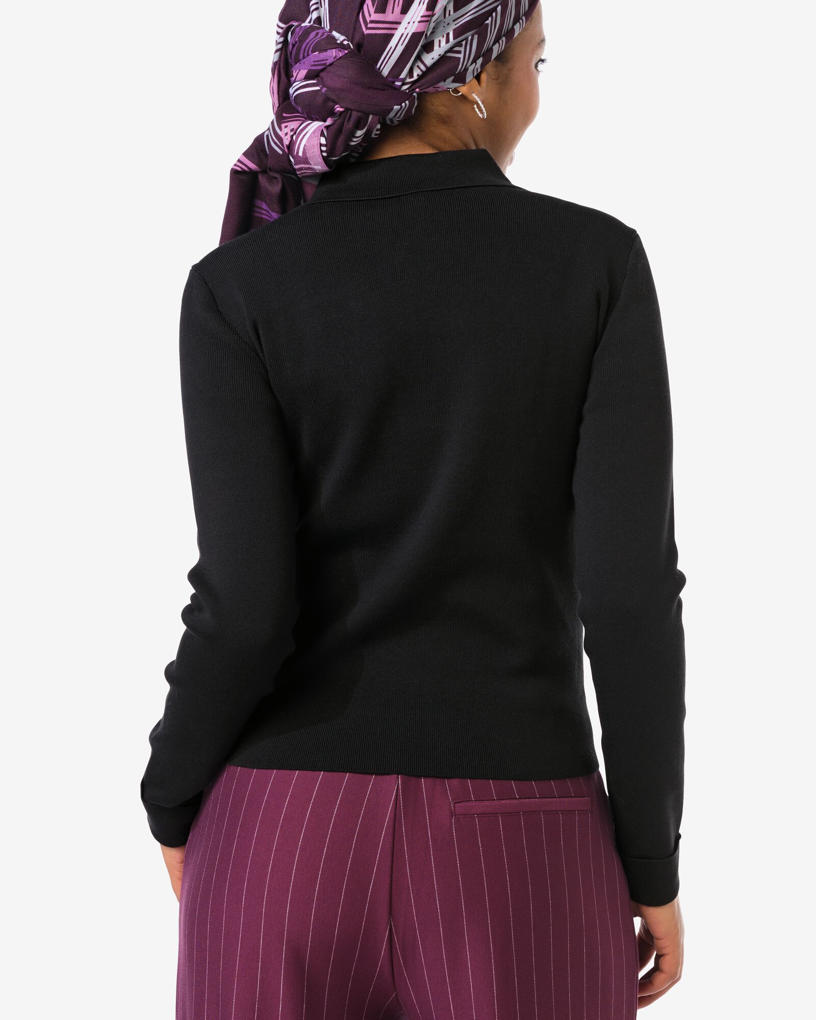 Damen-Strickjacke Ivory schwarz - 36206480BLACK - HEMA