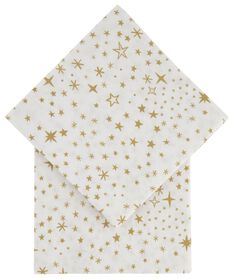 20 serviettes en papier 33x33 étoiles dorées - 25670074 - HEMA