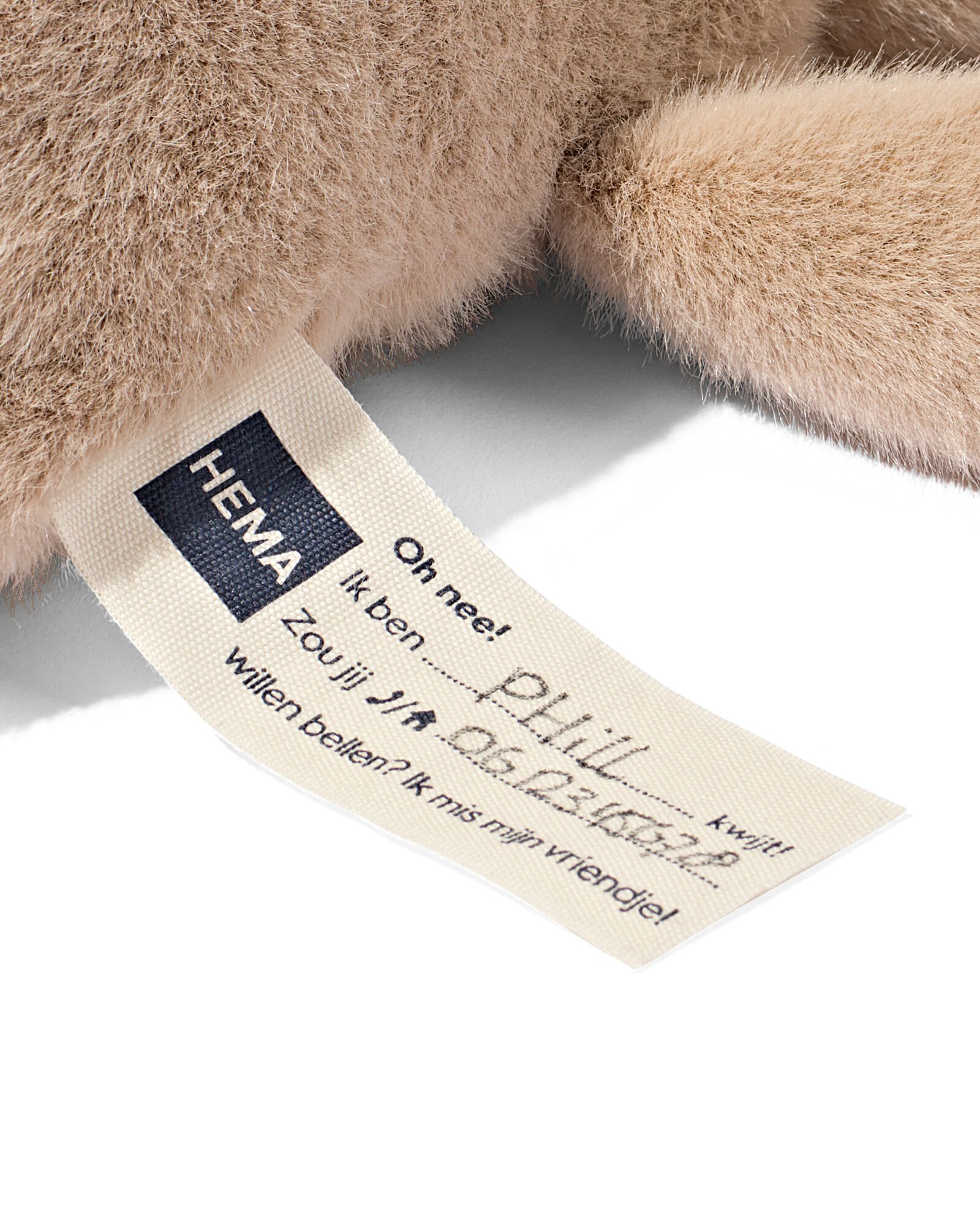 lapin en peluche  - 15100542 - HEMA