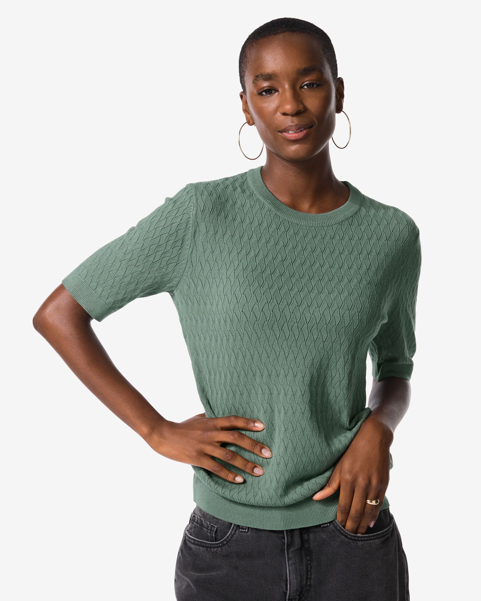 Damenpullover Fally  grün - 36202760GREEN - HEMA