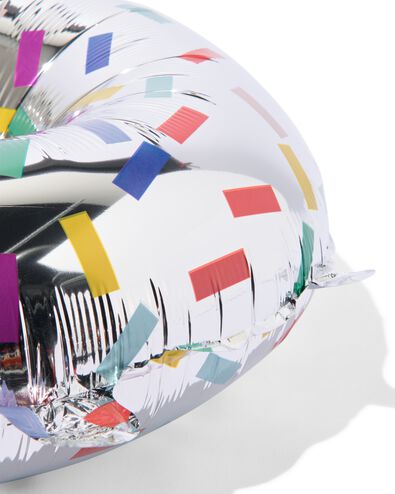 Folienballon Zahl 5 Konfetti XL silber 5 - 14250032 - HEMA