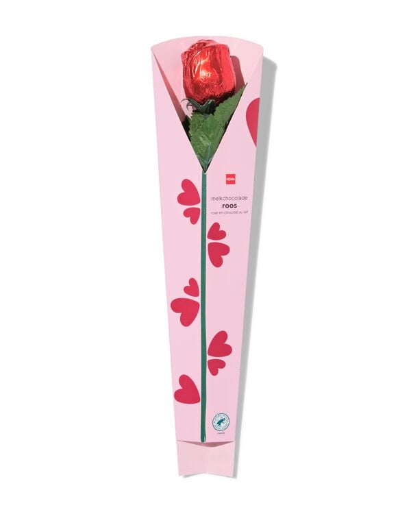 melkchocolade roos 20gr - 24162500 - HEMA