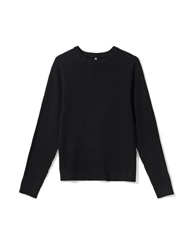 Damen-Pullover, Livia, Zopfmuster schwarz schwarz - 36205370BLACK - HEMA