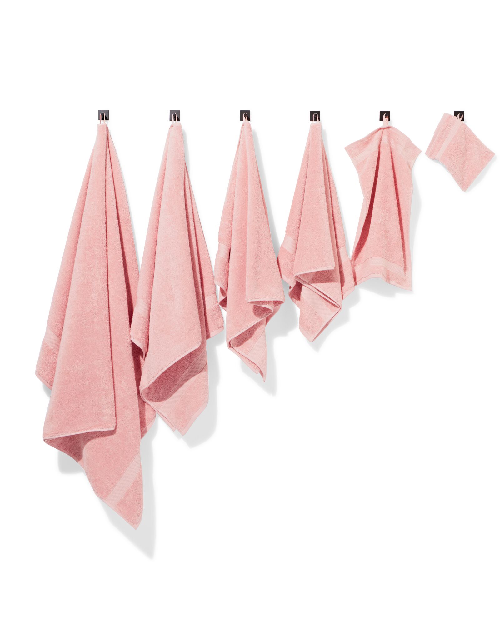 washand 16x21cm zware kwaliteit lichtroze - 5282850 - HEMA