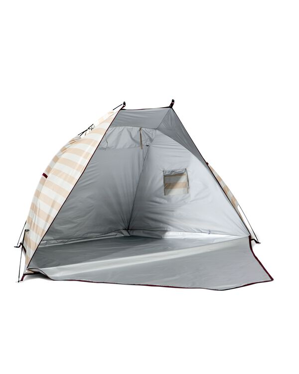 strandtent gestreept beige - 41800273 - HEMA