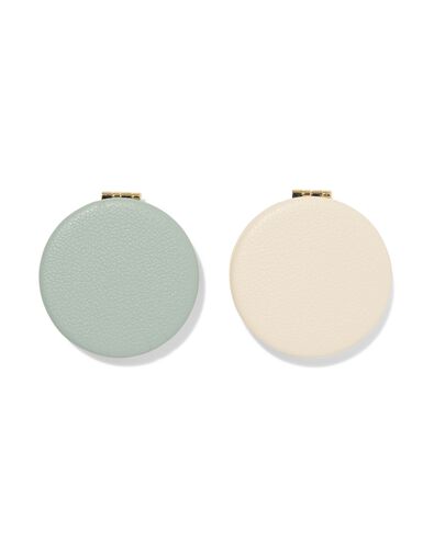 miroir pliant 7x7.5cm simili cuir - 60100532 - HEMA