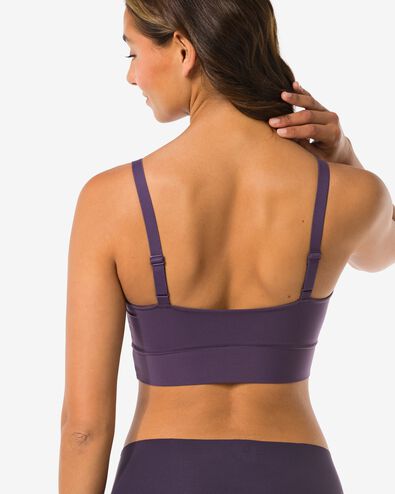 haut non pr&eacute;form&eacute; sans armatures - ultimate comfort violet fonc&eacute; - 21801083DARKPURPLE - HEMA