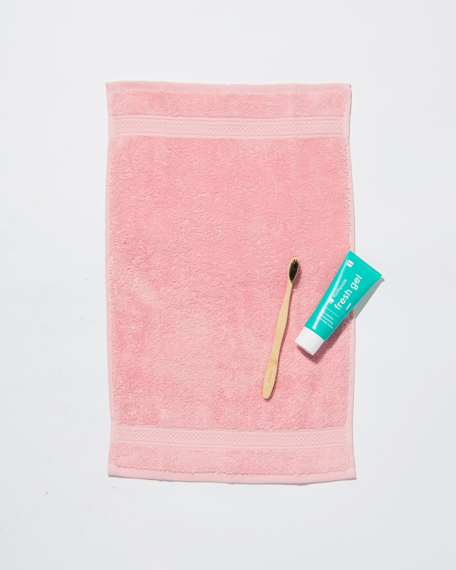 handdoeken - zware kwaliteit lichtroze gastendoekje - 5282851 - HEMA