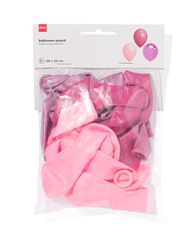 Luftballons, &Oslash; 23 cm in Rosa &ndash; 20 St&uuml;ck - 14250020 - HEMA