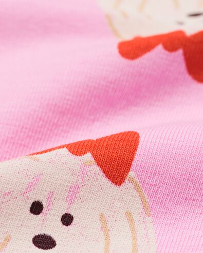 kinderpyjama met poppenpyjama honden roze roze - 23000440PINK - HEMA
