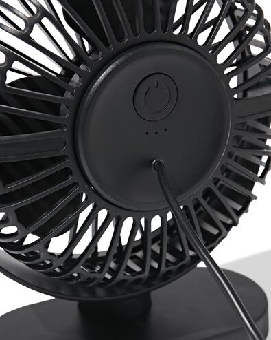 bureauventilator ⌀17.5cm zwart - 80200042 - HEMA