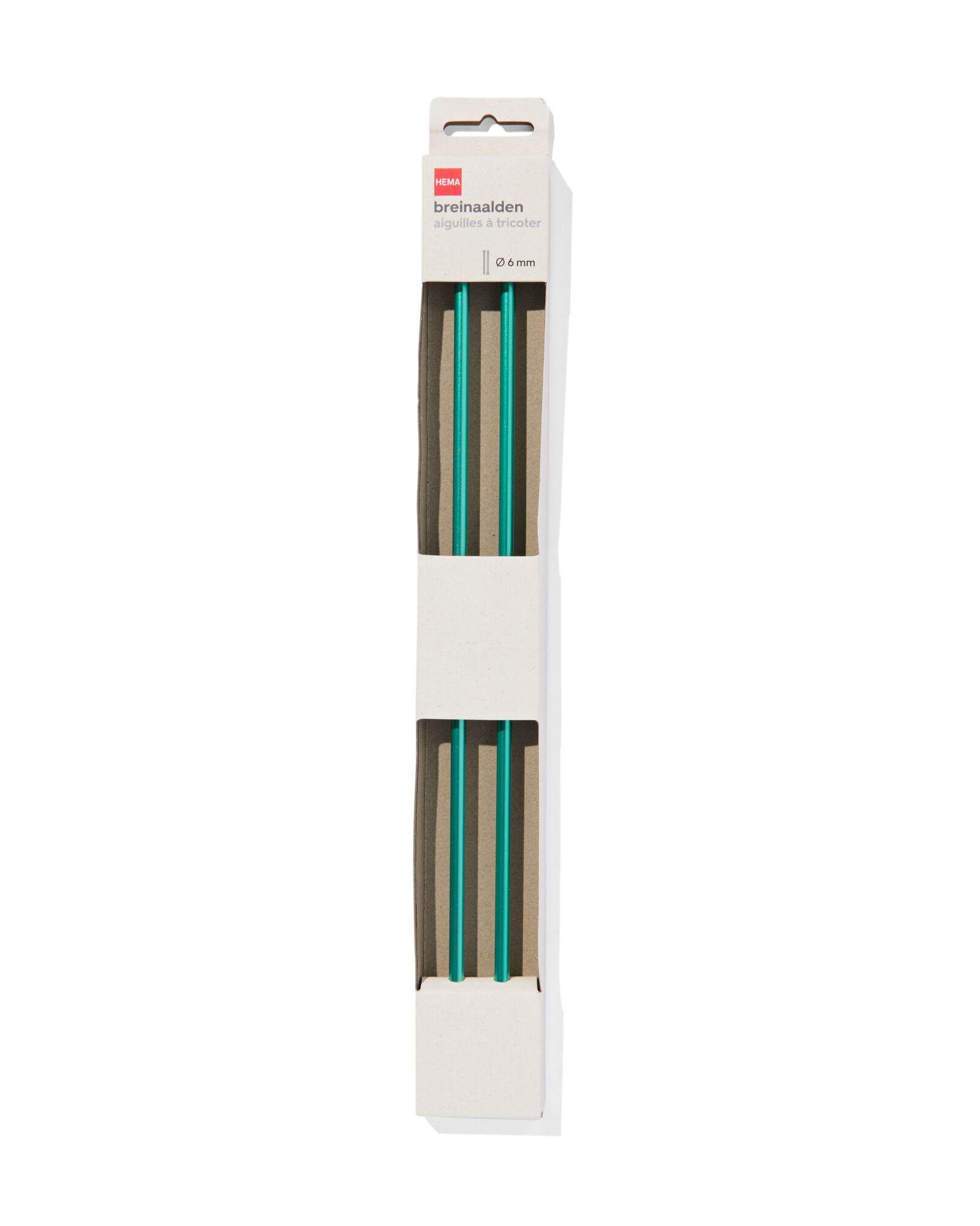 breinaalden 6mm - 2 stuks - 60760059 - HEMA