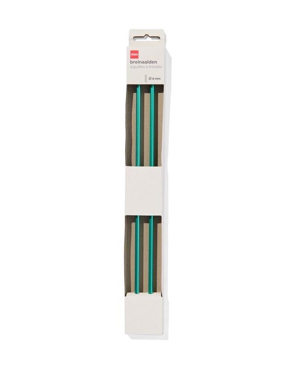 breinaalden 6mm - 2 stuks - 60760059 - HEMA