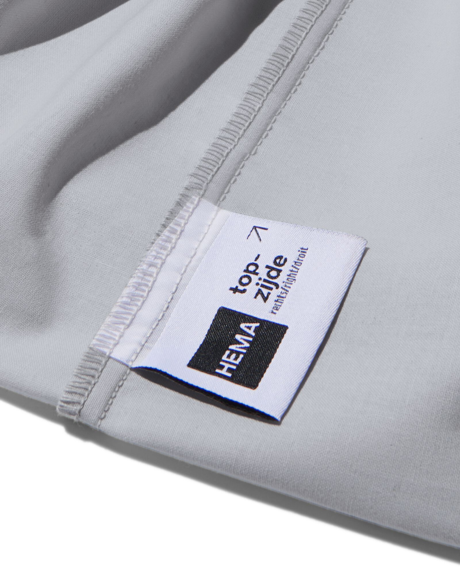 drap-housse percale 140x200 gris clair - 5190077 - HEMA