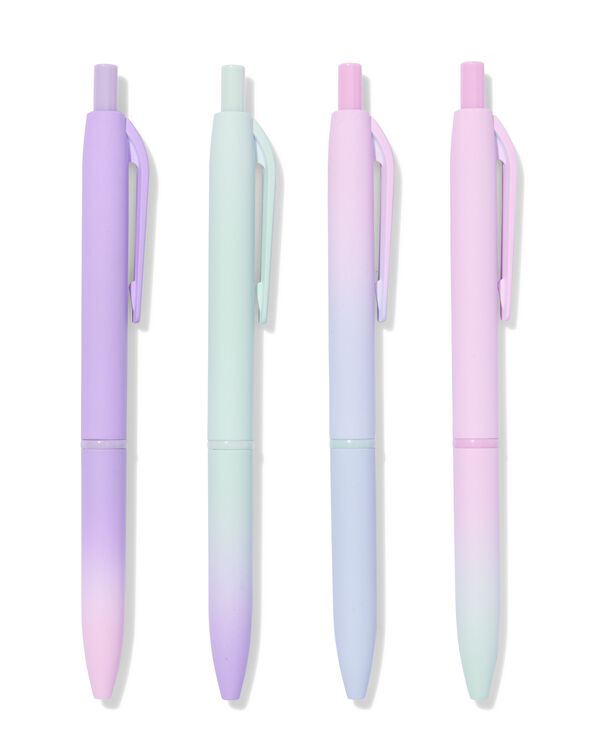 stylo 15cm d&eacute;grad&eacute; de couleurs - 4 pi&egrave;ces - 14402118 - HEMA