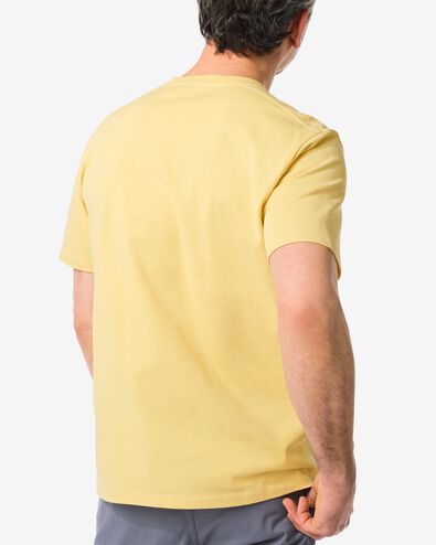 Herren-T-Shirt, Relaxed Fit gelb XL - 2115447 - HEMA