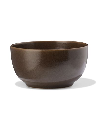 kom &Oslash;14cm Puur aardewerk donkerbruin - 9650403 - HEMA