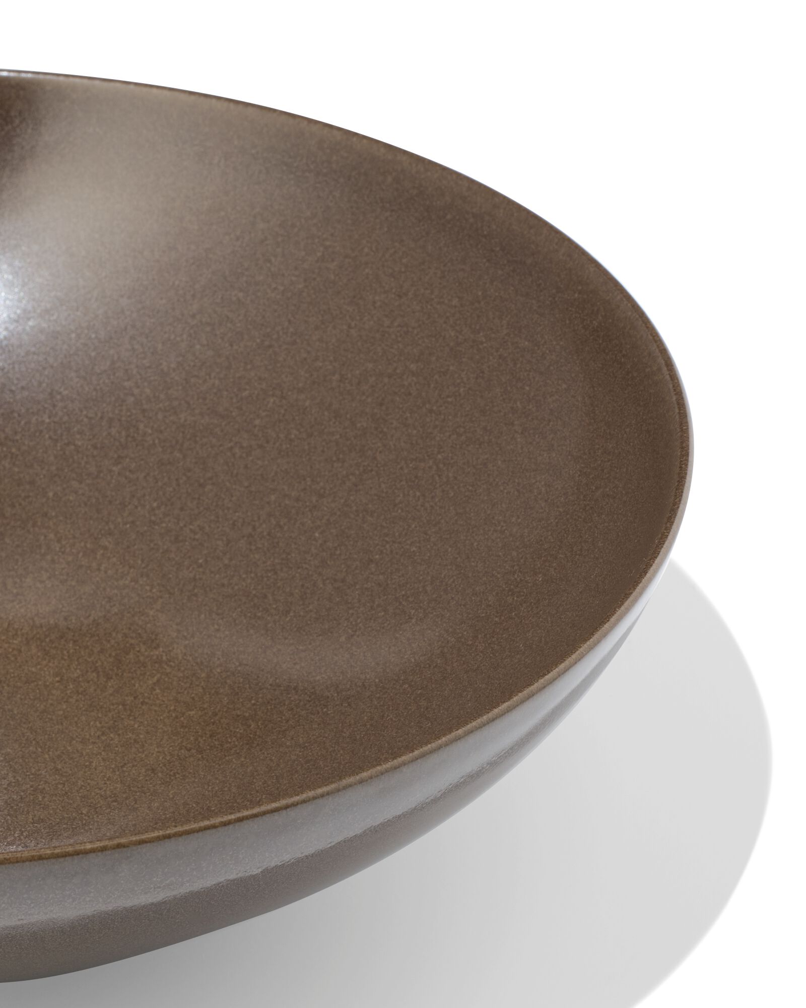 saladier &Oslash;28,5cm PUUR gla&ccedil;ure r&eacute;active marron fonc&eacute; - 9650410 - HEMA