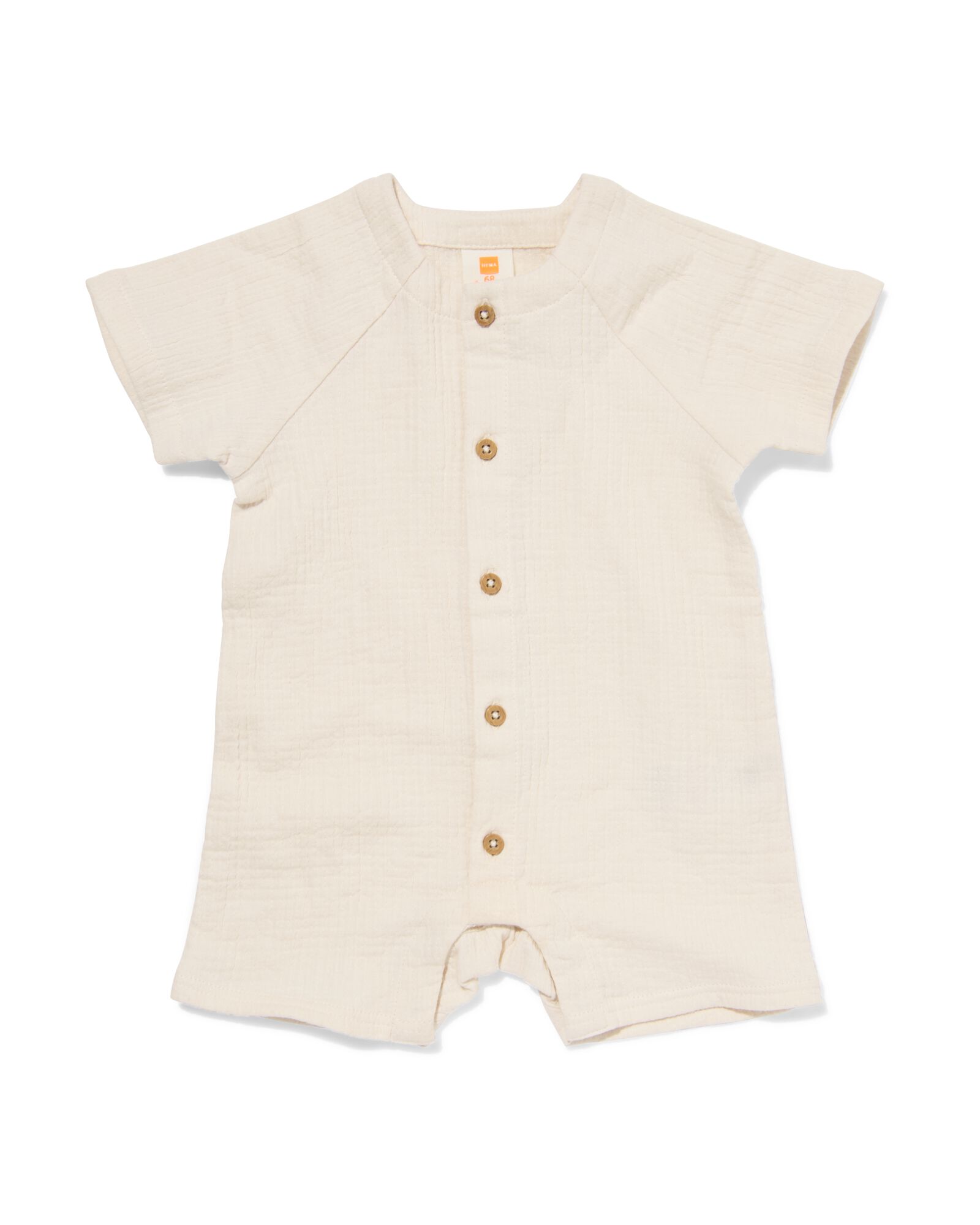 Newborn-Jumpsuit, Musselin ecru ecru - 33451520ECRU - HEMA
