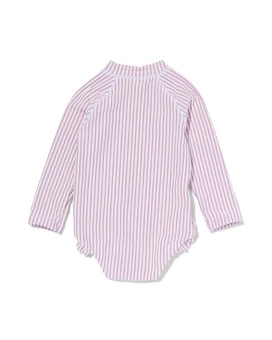 maillot de bain bébé rayures violet violet - 33269965PURPLE - HEMA