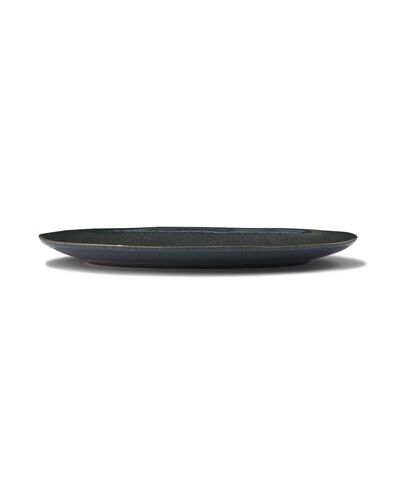 plat ovale - 30 cm - Porto - émail réactif - noir - 9602036 - HEMA