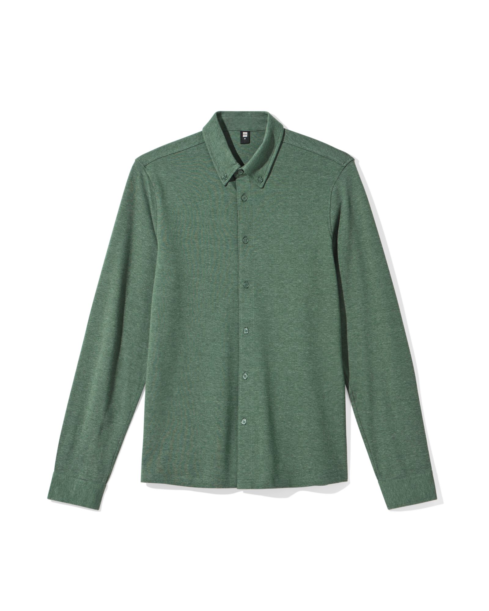 chemise homme Billy piqué vert foncé vert foncé - 2101720DARKGREEN - HEMA