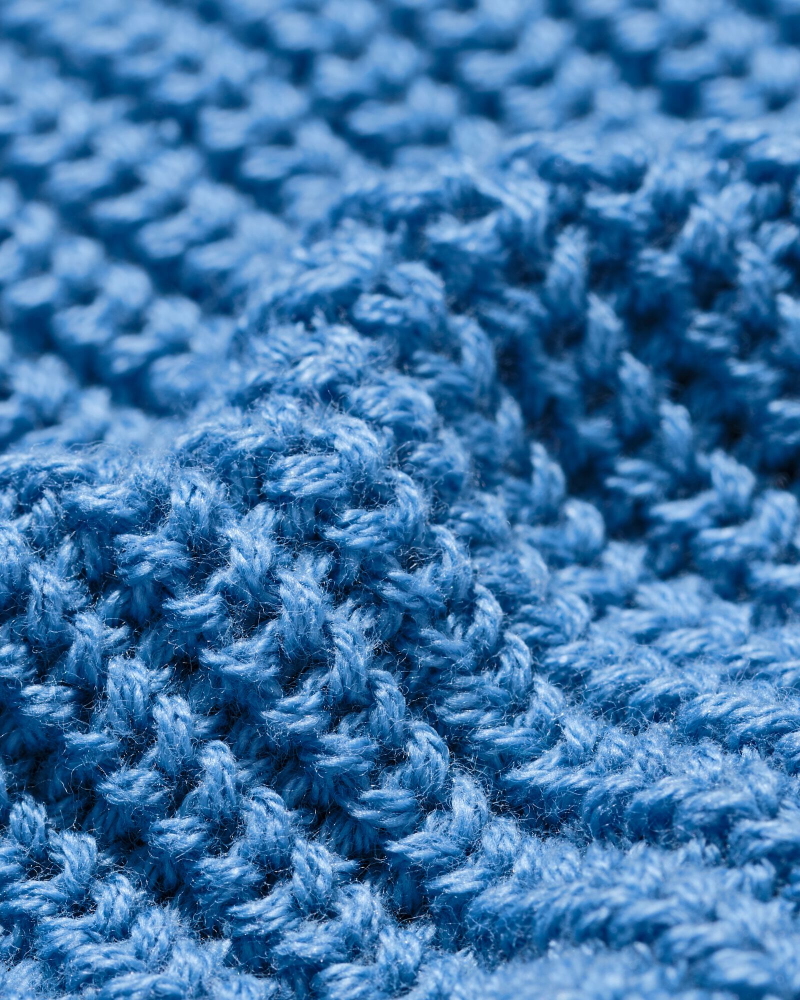 damestrui Olena fijngebreid blauw blauw - 36207020BLUE - HEMA