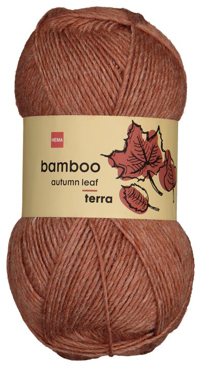 fil de laine bambou 100g terracotta terra bambou - 1400229 - HEMA